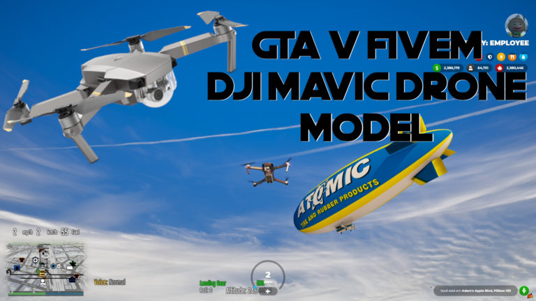 Mehr über den Artikel erfahren Gta V FiveM DJI Mavic Drone Modell